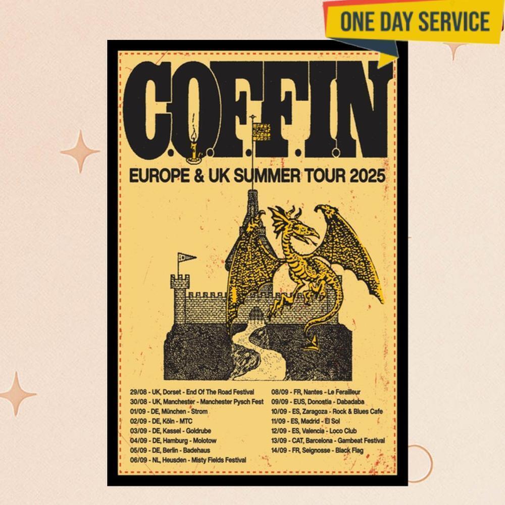 Coffin Uk Europe 2025 Poster